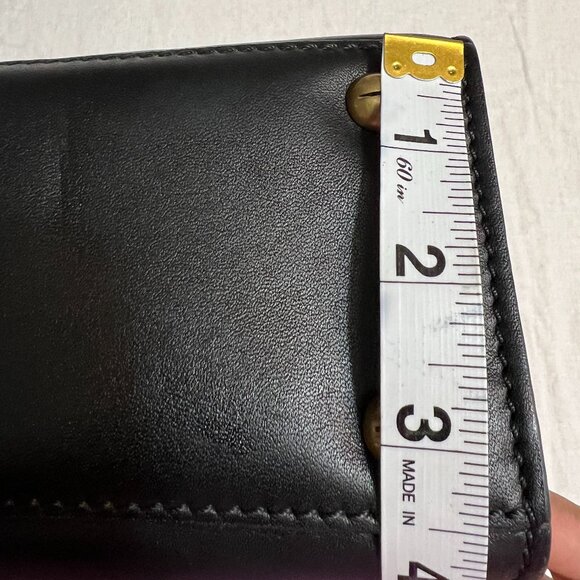 Vintage Christian Dior Black Leather Top Handle Bag – Lock & Key, Made in France - Picture 14 of 14